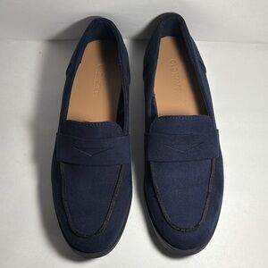 Old Navy Women's Navy Faux Suede Loafers